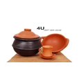 thumbnail image 3 of Earthen Kadai Cookware Or Clay Pot For Cooking & Serving - Black, 2.5 Liters, 3 of 3