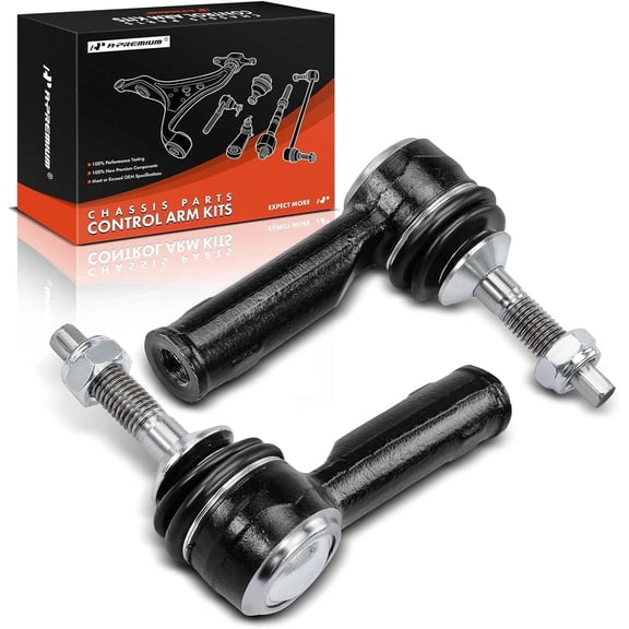 A-Premium 2 x Front Outer Tie Rod Ends, Compatible with Ford Explorer 11-19, Flex 17-18, Police Interceptor Sedan & Utility 13-19, Special Service Police Sedan 14-18, Lincoln MKT 17-19