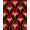 Red, Pattern 4, variant on ODIKA 4' x 6' Machine Washable Non-Slip Area Rug, Art Deco Wave High Traffic Rug, Beige, 287303
