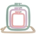 thumbnail image 1 of 4/5Pcs Square Embroidery Hoops Plastic Cross Stitch Hoops with Different Sizes and Colors Reusable Embroidery Hoops Frames Sewing Tool for Sewing Needlework Embroidery Projects, 1 of 9