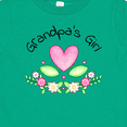 thumbnail image 4 of Inktastic Grandpa's Girl Heart Flowers Girls Baby T-Shirt, 4 of 5