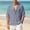 Gray, variant on Cuban Collar Dual-Pocket Bubble Short-Sleeve Shirt, Light Crinkle Fabric for Warm-Season Beach Trips Blue M