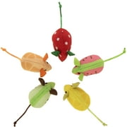 SmartyKat Skitter Slices Soft Plush Catnip Mice Cat Toy Containing Pure & Potent Catnip, 1 Count