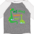 thumbnail image 4 of Inktastic My Nona Loves Me Grandson Dinosaur Boys Long Sleeve Baby Bodysuit, 4 of 5