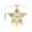 Gold Glitter Star, variant on QISIWOLE Ornate Hollow-Out Christmas Tree Topper, 5.91 Inch Three-Dimensional Filigree Cutout, Holiday Accent for Christmas Eve Party Indoor Home Decor, Silver Glitter Star