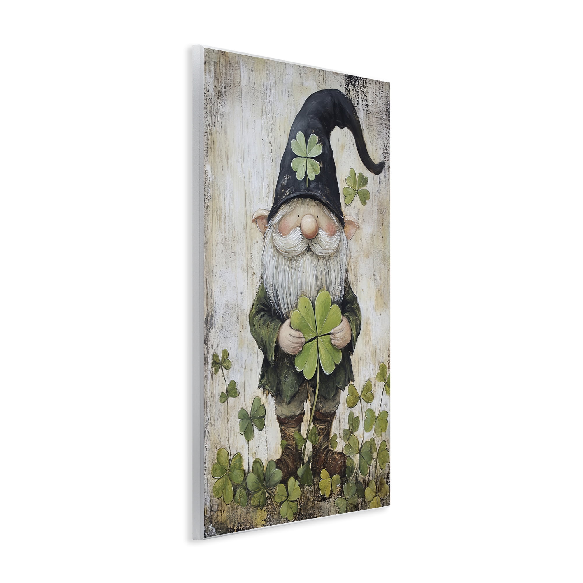 Stupell Industries Cottage Shamrock Gnome Wall Plaque Art, design by Tina LeCour