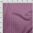 thumbnail image 3 of oneOone Georgette Viscose Pink Fabric Asian Kilim Fabric For Sewing Printed Craft Fabric By The Yard 42 Inch Wide, 3 of 5