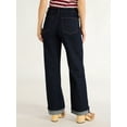 thumbnail image 3 of Free Assembly Women's Wide Leg High Rise Pintuck Jeans, 29” Inseam, Sizes 0-20, 3 of 7