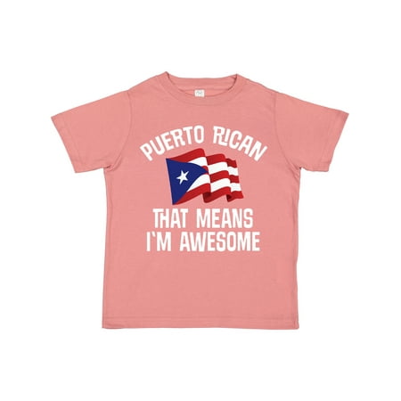 

Inktastic Puerto Rican Awesome Gift Toddler Boy or Toddler Girl T-Shirt