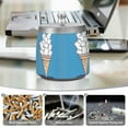 thumbnail image 6 of Yayeee Ashtray with Lid for Cigarette Smokeless Stainless Steel Home Ash Holder, Ice Cream Cat, 6 of 7