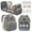 Gray with Toys, variant on Diaper Bag Backpack, Multifunctional Baby Changing Bag with Foldable Crib & Insulated Milk Bottle Pocket, Large Capacity Travel Backpack with USB Charging Port & Stroller Strap (Gray)