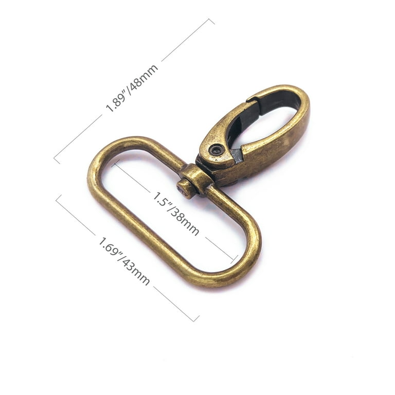 Antique Bronze Swivel Lobster Clasp 38mm (1.5