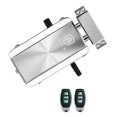 thumbnail image 1 of Graflsoa Smart Keyless Entry Door Lock with Remote Control, Stainless Steel, Silver, Model HXQ908D-2Key, Includes 2 Remotes & Batteries, 1 of 6