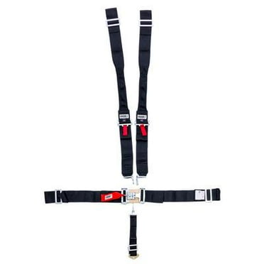 Crow Safety Gear 11074DB, 5-Pt Harness Big Latch Blk Hans Wrap Around Pul