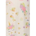 thumbnail image 3 of Toddler Girls Cold Shoulder Unicorn Stars Birthday Party Flower Girl Dress Off White 2T XS (P201539P), 3 of 4