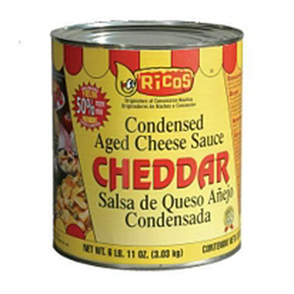 Ricos Condensed Cheddar Cheese Sauce, 107 oz