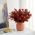 thumbnail image 2 of Baby's Breath Flowers Bulk Artificial Flowers 7.8'' Rust Orange Gypsophila Flowers Fake Baby Breath Bouquet for Home Kitchen Wedding Garden Party Decor 8 Bunches (Vase is not Included ), 2 of 4
