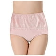 thumbnail image 3 of Womens Underwear Plus Size Large Size Breathable Briefs Lace-Side High-Waisted Panties, 3 of 5