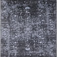 thumbnail image 1 of Ahgly Company Machine Washable Indoor Square Industrial Modern Dark Goldray Black Area Rugs, 4' Square, 1 of 7
