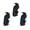 D, variant on D Tabletop Mini Halloween Crow Figurines Decor 3Pcs Resin Statues Skeleton Bird Skull Ornaments Gothic Crow