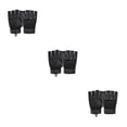 thumbnail image 2 of Toystoory 1 par de guantes portátiles de medio dedo Montañismo acolchado Guantes sin dedos a prueba de golpes Ciclismo Equipo deportivo Negro Type1 NO1, 2 of 6
