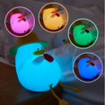 thumbnail image 4 of YuanDian Linda luz nocturna de pato, regalos para mujeres, adolescentes, niñas, bebés, luces nocturnas para dormitorio de niños, lindas luces nocturnas de silicona con pollito de gaviota nav, 4 of 5