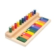 thumbnail image 1 of Entrenamiento Bloque de colores Cubo Juguete Juguete educativo de madera Rompecabezas educativo Juguetes de colores Montessori Juguetes, 1 of 9