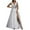 C-White43, variant on DHFJKG Formal Maxi Dress Women V Neck Sleeveless Sexy Solid Color Party Prom Dress Split Evening Gown Mesh Layered Versatile Dresses