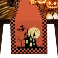 thumbnail image 1 of Cotten Line Table Runner Christmas On The Farm Tablecloth for Christmas Party Holiday Kitchen Dining Living Room Decor, Cow Pig Chicken Retro Rustic Farm Non Slip Runners, 16" x 72", 1 of 7