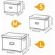 thumbnail image 2 of Foldable Storage Basket Storage Box with Lid Bin Organizer Storage Container with Handle for Dedon Cover Toys Coffee Clothes 37 * 27 * 26cm, 2 of 3