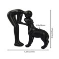 thumbnail image 4 of Estatua de perro, hombre y perro de Friygardcn para decoración del hogar, 4 of 7