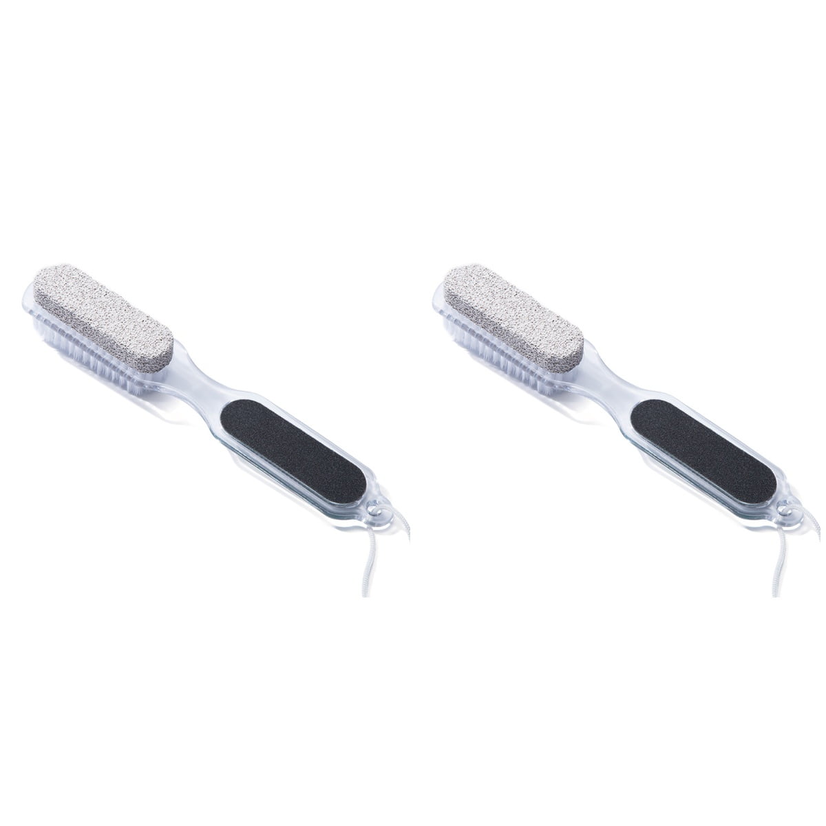2pcs 4 in 1 Foot Wand Foot Care Tool including Pumice Stone Nail Brush