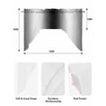 thumbnail image 6 of Gray Black Kitchen Curtains Swag Valance for Windows/Bathroom/Cafe, Modern Gradient Geometric Rod Pocket Drape Panel Swag Curtain Valance for Bedroom/Living Room 55''x36'', 6 of 6