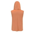thumbnail image 5 of DDAPJ pyju Mens Hooded Tank Tops UPF 50+ Sun Protection Hoodies Sleeveless Athletic Hoodie with Face Mask Rebajas Hoy Liquidación Orange M, 5 of 9