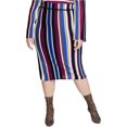 thumbnail image 1 of Rachel Roy Jupe Crayon Rayée Royale pour Femmes, Multicolore, Grande Taille, 2X, 1 of 1
