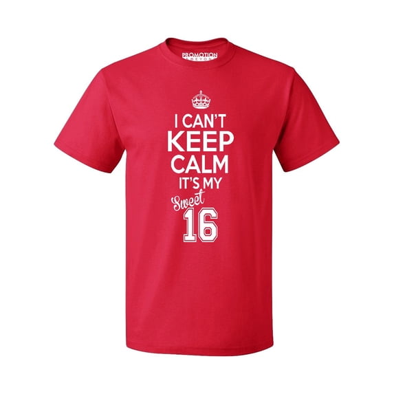 P&B SWEET SIXTEEN IT'S MY BIRTHDAY! Men's T-shirt, Red, S