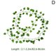 thumbnail image 4 of 72pcs Leaf Artificial Ivy Garland Vine Plants Green Fake Flower Home Decoration Green radish leaves, 4 of 4