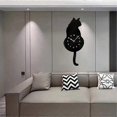 thumbnail image 3 of Whimsical Cat Pendulum Wall Clock with Moving Tail and Swinging Motion for Home Decor, 3 of 5