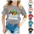 thumbnail image 5 of LEKDFST First Day of School Shirt for Girls Kindergarten 1st 2nd Grade Back to School T-Shirt Kids Cute Graphic Preschool Tees Black 3-4 Years, 5 of 5