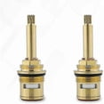thumbnail image 1 of Ceramic Brass Replacement Faucet Cartridges (Red + Blue), 1 of 5