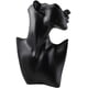 thumbnail image 1 of Resin/Velvet Earring Necklace Display Bust Stand Mannequin - Jewelry Holder for Necklaces Chain, Choker, Pendant, Earrings - 5 Colors for Choose - L+Black Resin Yinane Peine y pinzas para el cabello, 1 of 9