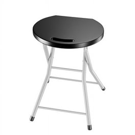 Deco Home Folding Leather and Wood Camp Stool Walmart