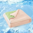 thumbnail image 4 of TUSANG Cooling Blankets for Hot Sleepers, Summer Blanket Thin Lightweight Breathable Soft Cooling Blankets for Bed Couch Sofa, Keep Cool for Night Sweats,Bed Blankets,Size 150*200cm, 4 of 7