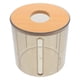 thumbnail image 1 of ColoMX Dispensador de rollos de papel higiénico redondo con tapa de bambú, organizador decorativo para toallas y secadora, ahorra espacio en el baño y la cocina., 1 of 7