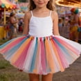 thumbnail image 2 of JAJAHO Girl Tutu Skirt Rainbow Tulle Skirts For Little Girls Fluffy Ballet Dress Up For Party Halloween 2-8 Years, 2 of 4