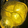 thumbnail image 7 of LED Lemon String Lights | Summer Fruit Themed Decorative Lighting | 10ft Outdoor & Indoor Party Decor | Energy Efficient LED Bulbs | Weather Resistant for Patio Garden Wedding, 7 of 7