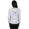 thumbnail image 2 of ToBeInStyle Women's Thin Fabric Long Sleeve Kangaroo Pocket Zip Up Hoodie - Heather Grey - Small, 2 of 4