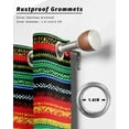 thumbnail image 6 of nqOlkjepod Outdoor Curtains for Patio Waterproof, Mexico Stripes Outdoor Privacy Panels Grommet, Colored Abstract Striped Orange Red Boho Blackout Outside Curtains for Porch 54"x108", 2 Panels, 6 of 8