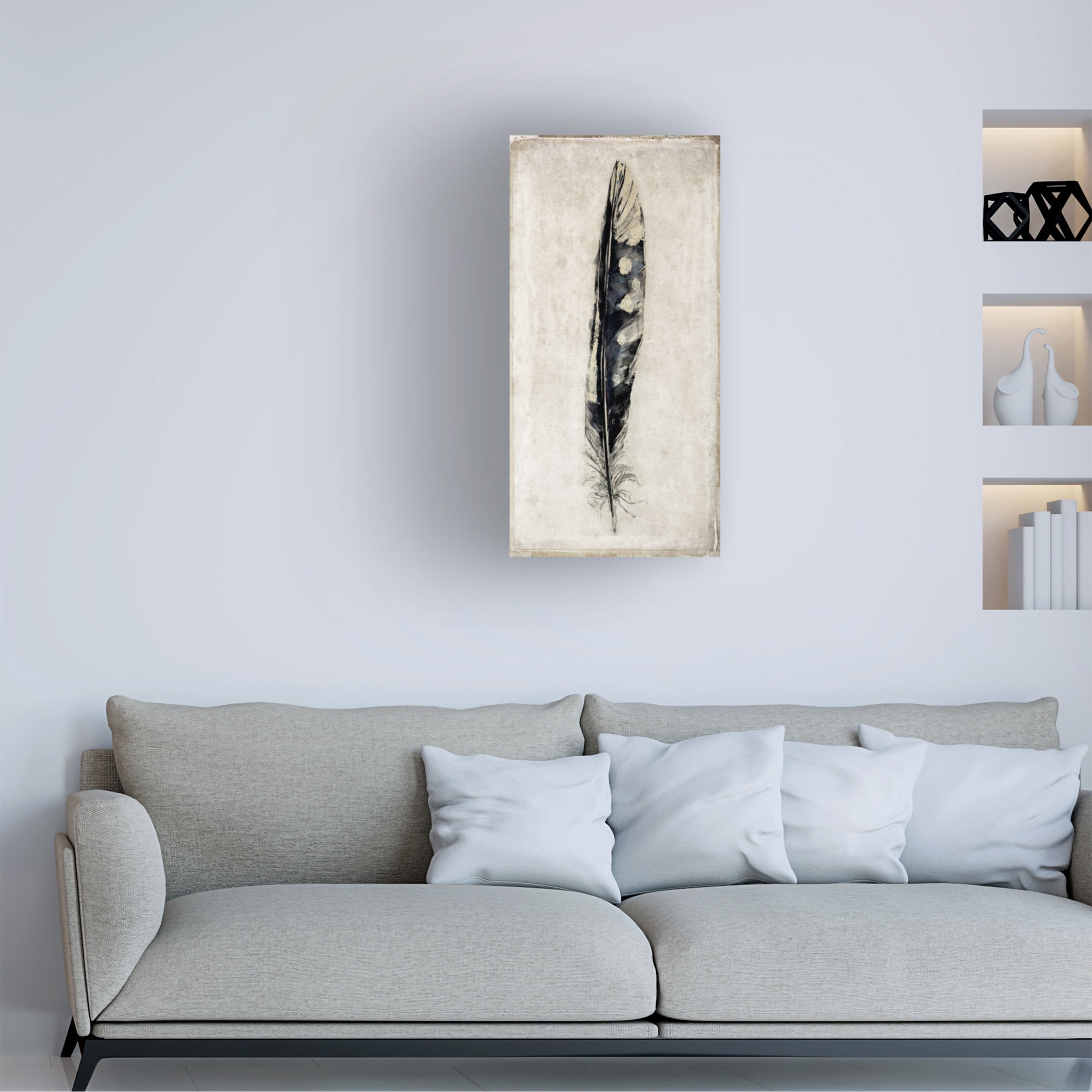 Symposium Design 'Feather 3' Canvas Art