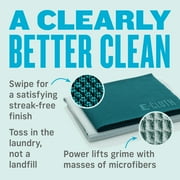E-Cloth Window Cleaning Kit, Premium Microfiber Glass and Window Cleaner, Washable and Reusable, 100 Wash Guarantee, Green